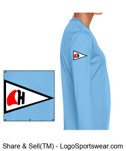 Ladies long sleeve UV protected tee Design Zoom